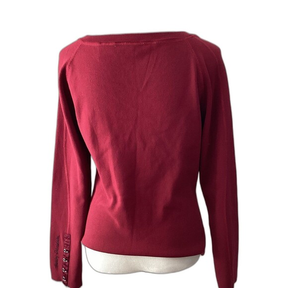 Harley-Davidson Sweater Shirt Women’s Size XL Red Pullover with Metal Design - Picture 2 of 9